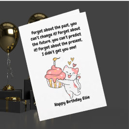 Funny Niedlich Cat Moderne Geburtstagskarte Karte