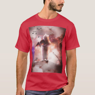 Funny Niedlich Cat Playing Violine T-Shirt