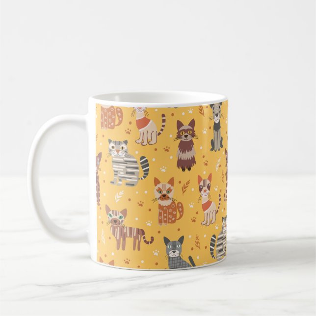 Funny Niedlich Cats Tasse (Links)