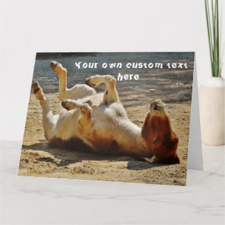 Funny Niedlich Cheeky Donkey Custom Happy Birthday Karte