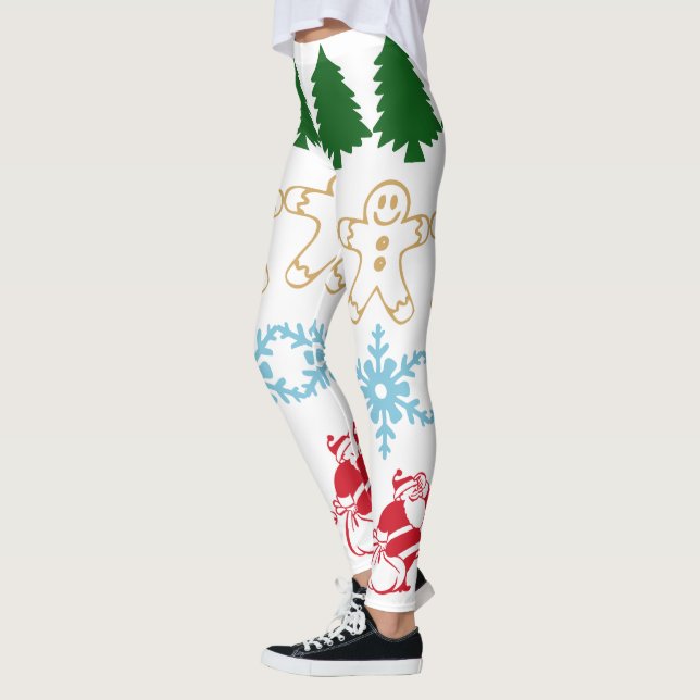 Funny Niedlich Christmas Holiday Pattern Leggings (Links)