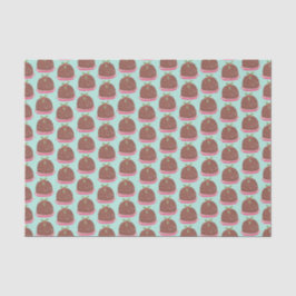 Funny niedlich Christmas Pudding Holiday Seidenpapier