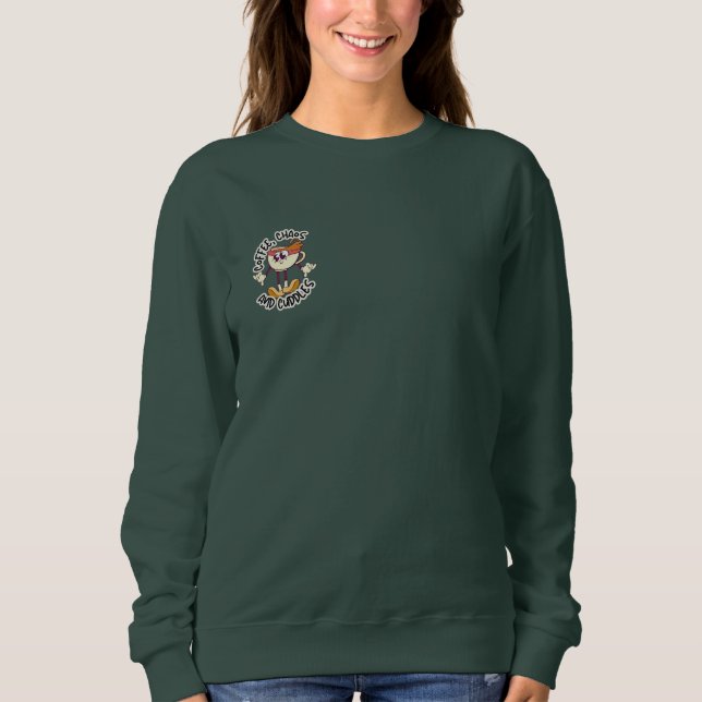 Funny Niedlich Coffee Lover Sweatshirt für Mamas (Vorderseite)