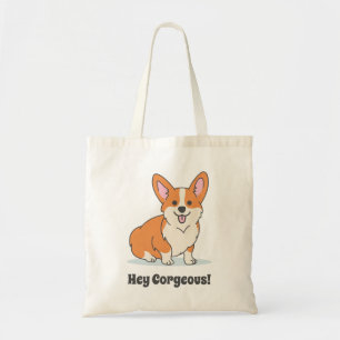 Funny Niedlich Corgi Puppy - Hey Corgeous Tragetasche