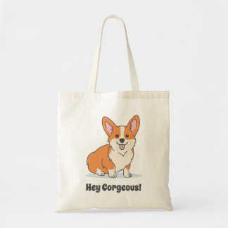 Funny Niedlich Corgi Puppy - Hey Corgeous Tragetasche