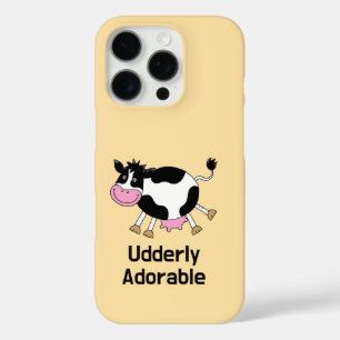 Funny Niedlich Cow Puff Cartoon Design iPhone 16 Pro Hülle