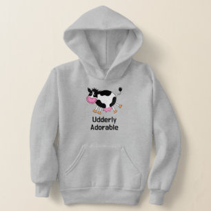 Funny Niedlich Cow Puff Cartoon Design Hoodie