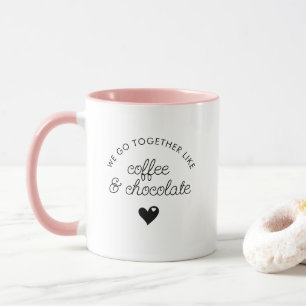 Funny Niedlich Custom Bestie oder Boyfriend Chocol Tasse