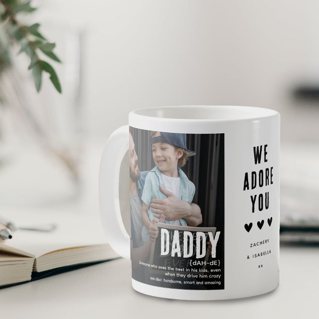 Funny Niedlich DADDY Definition 2 Foto Kaffeetasse (Von Creator hochgeladen)