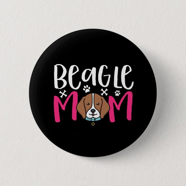 Funny Niedlich Dog Lover Puppy Pet Besitzer Beagle Button (Vorderseite)