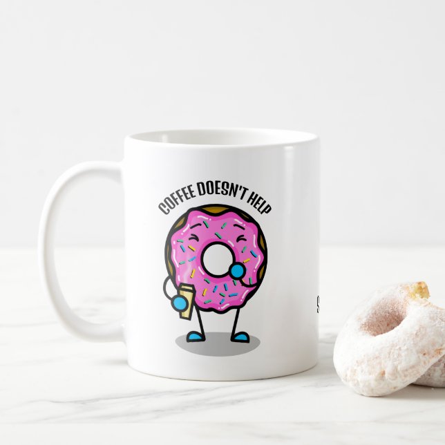 Funny Niedlich Donut Tasse (Mit Donut)