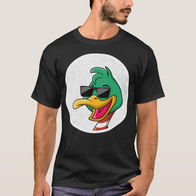 Funny Niedlich Duck Animal Duck Gesicht Gift Hund  T-Shirt (Vorderseite)