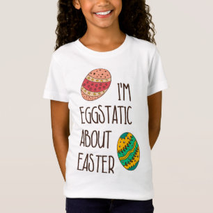 Funny Niedlich Easter Eggstatic Humorisches Zitat  T-Shirt