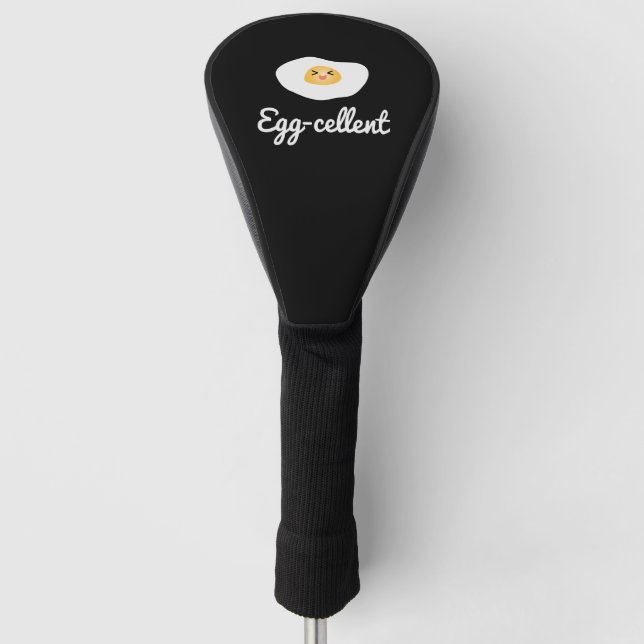 Funny Niedlich Egg Eggcellent Humous Food Puff Fun Golf Headcover (Vorderseite)
