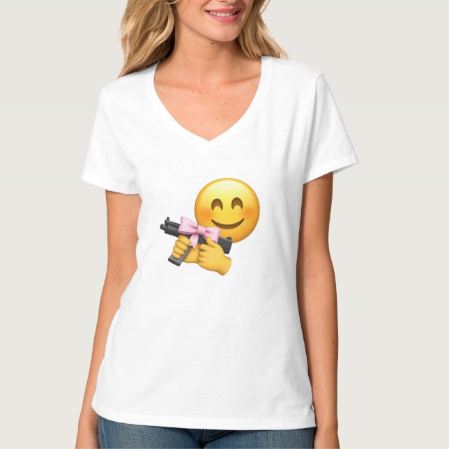 Funny, Niedlich, Emoji T-Shirt (Vorderseite)