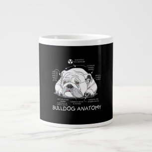 Funny Niedlich English Bulldog Anatomie Hunde Biol Jumbo-Tasse