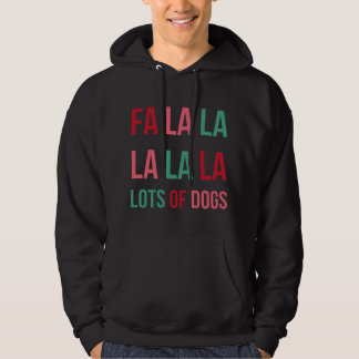 Funny Niedlich Fa la la Lots Hunde Weihnachten Hun Hoodie