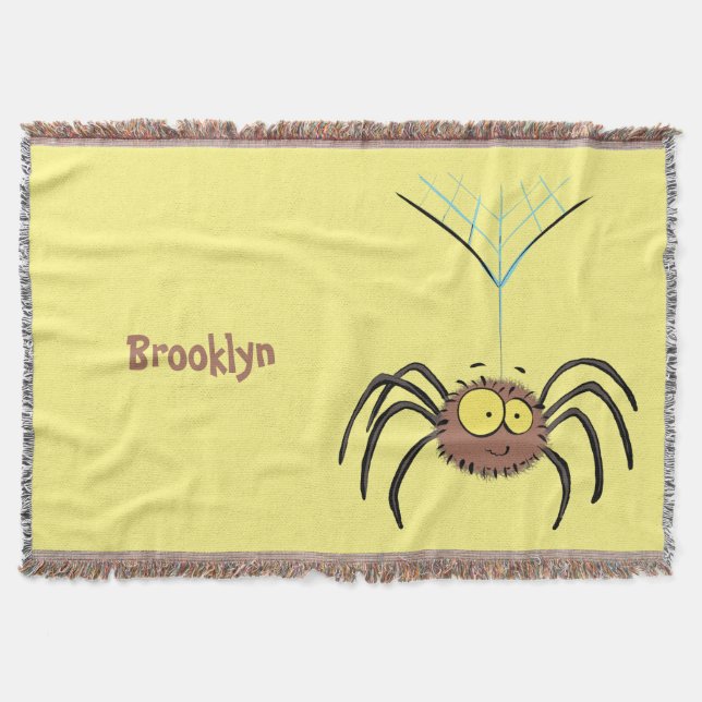 Funny niedlich fluffly spinness Cartoon Decke (Vorderseite)