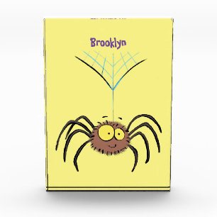 Funny niedlich fluffly spinness Cartoon Fotoblock