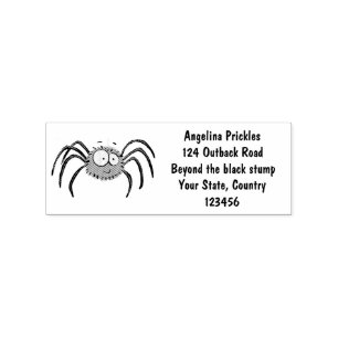 Funny niedlich fluffly spinness Cartoon Gummistempel