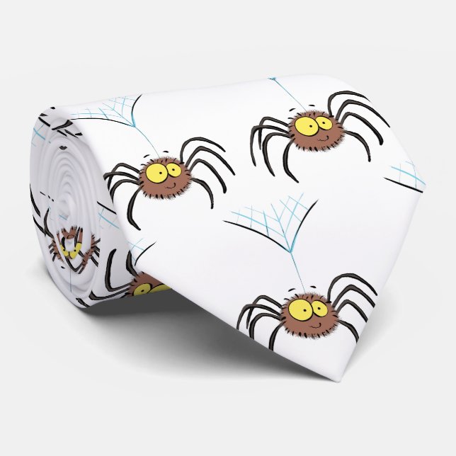 Funny niedlich fluffly spinness Cartoon Krawatte (Gerollt)
