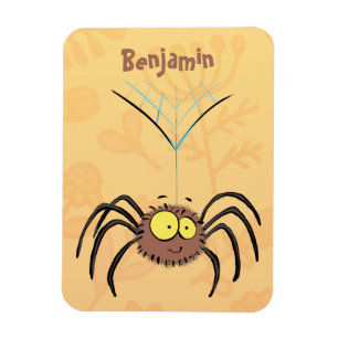 Funny niedlich fluffly spinness Cartoon Magnet