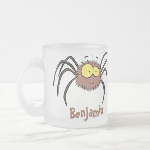 Funny niedlich fluffly spinness Cartoon Mattglastasse