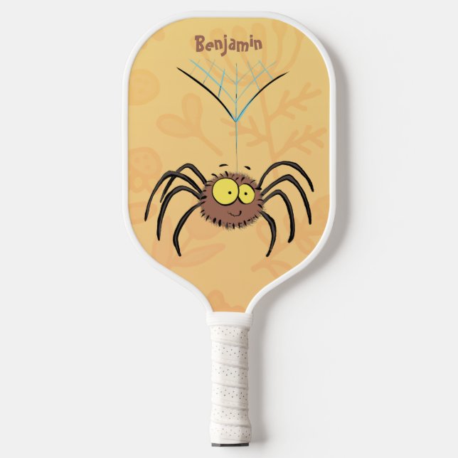 Funny niedlich fluffly spinness Cartoon Pickleball Schläger (Vorderseite)