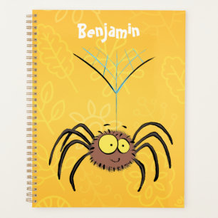 Funny niedlich fluffly spinness Cartoon Planer