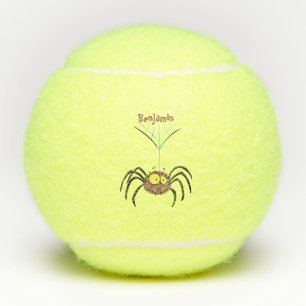 Funny niedlich fluffly spinness Cartoon Tennisbälle