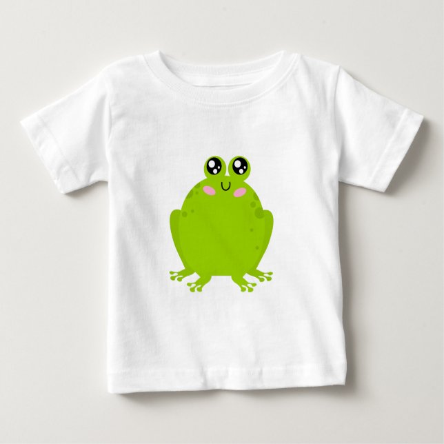 Funny Niedlich Frog Baby T-shirt (Vorderseite)