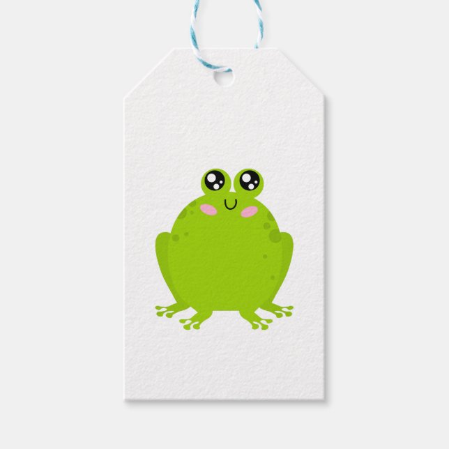 Funny Niedlich Frog Geschenkanhänger (Vorderseite)