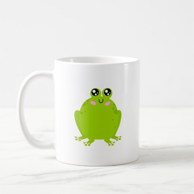 Funny Niedlich Frog Kaffeetasse (Links)