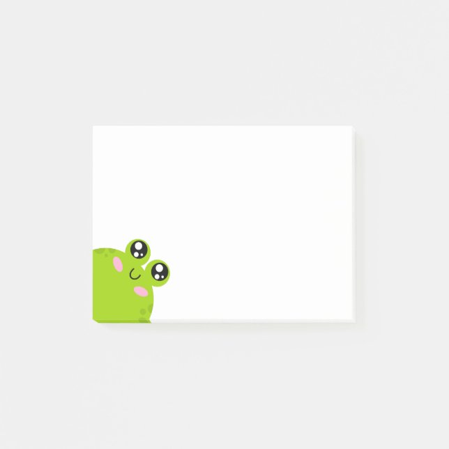 Funny Niedlich Frog Post-it Klebezettel (Vorderseite)
