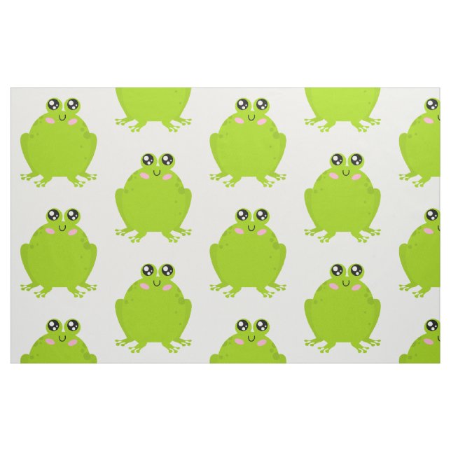 Funny Niedlich Frog Stoff (Fat Quarter (45,7 x 55,9 cm))