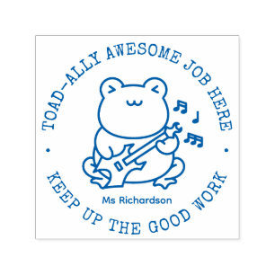 Funny Niedlich Frog Totally Phantastisch Job Lehre Permastempel