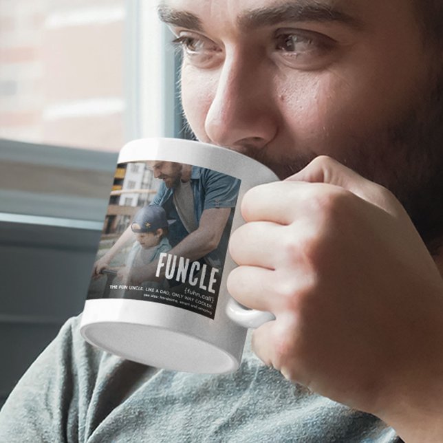 Funny Niedlich FUNCLE 2 Foto Weihnachten Kaffeetasse (Von Creator hochgeladen)