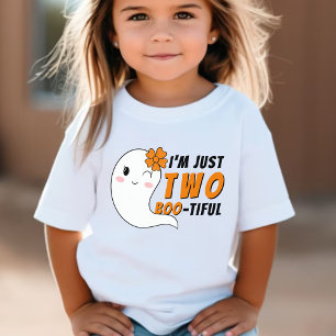 Funny Niedlich Ghost Halloween 2 Jahr alt 2 Geburt Baby T-shirt