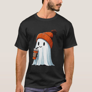 Funny Niedlich Ghost-Kaffee Lover Pumpkin Latte Ha T-Shirt