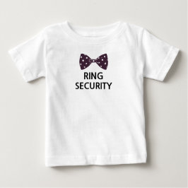 Funny Niedlich Gift Ring Security Krawatte schwarz Baby T-shirt