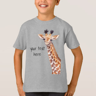 Funny Niedlich Giraffe Personalisiert T-Shirt