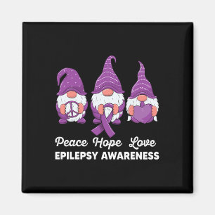 Funny Niedlich Gnomes Peace Hope Liebe Epilepsy Aw Magnet