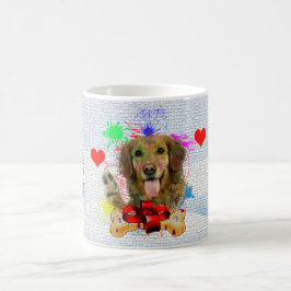 Funny, Niedlich Golden Retriever Dog Weihnachten Kaffeetasse