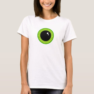 Funny Niedlich Green Eyeball T-Shirt
