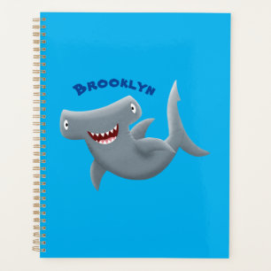 Funny niedlich Hammerhead Hai Cartoon Planer
