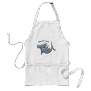 Funny niedlich Hammerhead Hai Cartoon Schürze