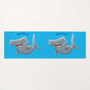Funny niedlich Hammerhead Hai Cartoon Yogamatte