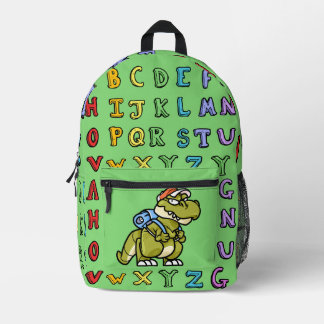Funny niedlich handgezeichnete Dinosaurier und Alp Bedruckter Rucksack