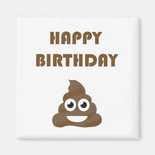 Funny Niedlich Happy Birthday Party Kack Emoji Magnet