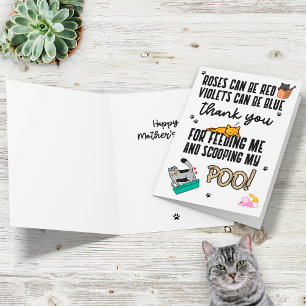 Funny Niedlich Happy Mother Day From Cat Karte